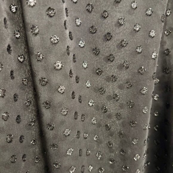 Vintage Liz Claiborne black sheer polka dot blouse S - Picture 4 of 4